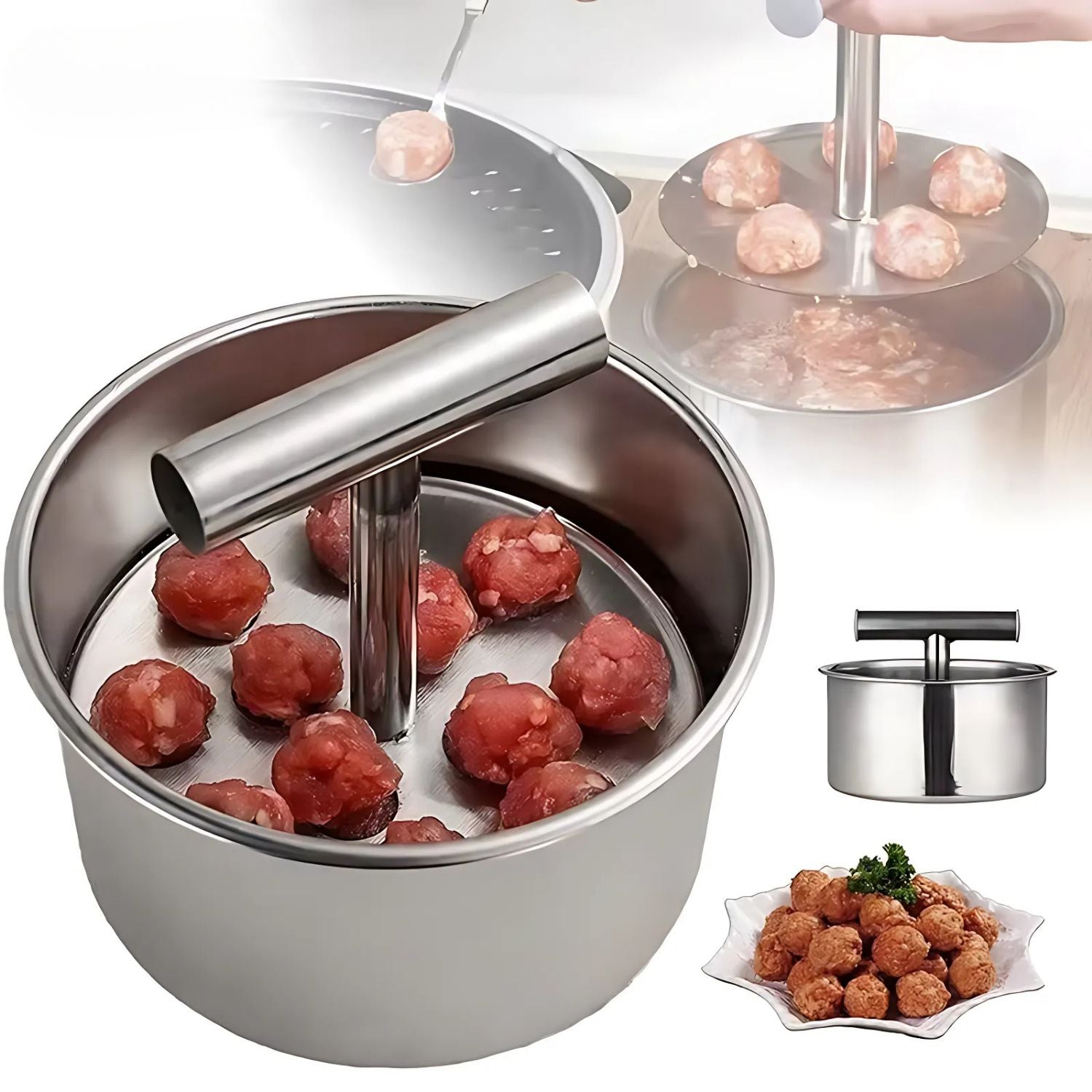 BallPress™ | Stainless Steel Meatball Maker