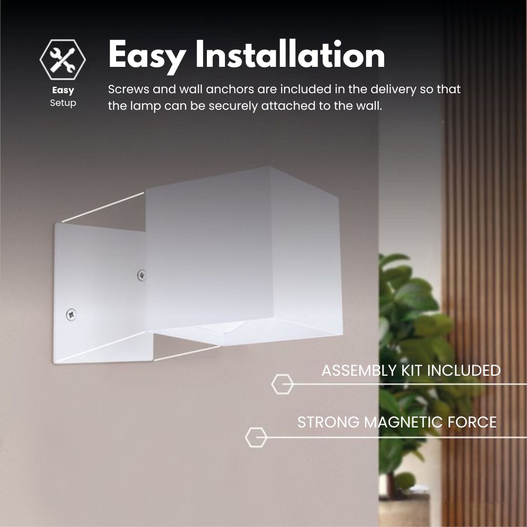 Battery Powered Wall Sconce | Modern Wireless Wall Lamp with Motion Sensor | LumeBox