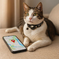 Cat Collar with GPS Tracker & Bell | Collar with Tracking Device | PawTrack