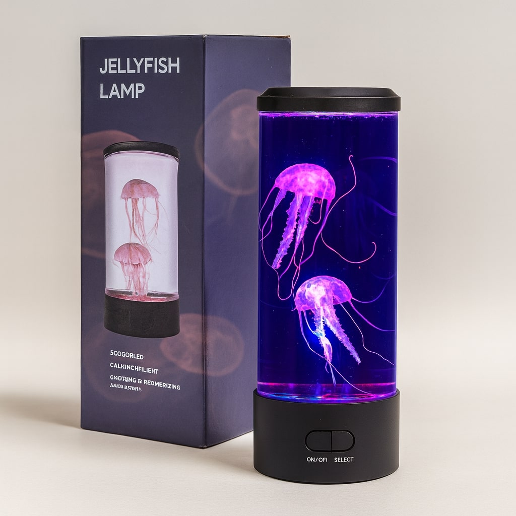 LED Night Light Jellyfish Lamp | Bedroom Bedside Lamp | Aquella