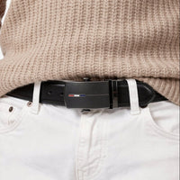 Mens Leather Belt with Ratchet Buckle | Straply