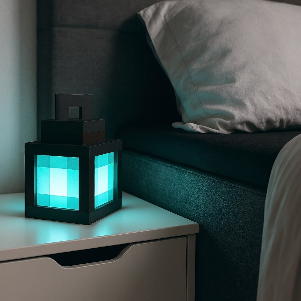 Minecraft Lamp | Wireless Table and Desk Lamp | RGB Night Light | RetroGlow