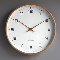 Modern Wall Clock for Living Room & Kitchen | Nordic Minimal Wall Clock | NordOak