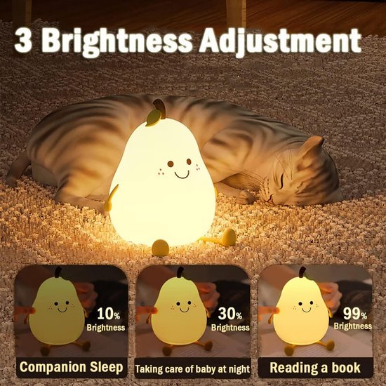 Night Light for Kids | Silicone Nursery Night Light | CozyPear