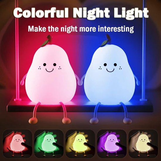 Night Light for Kids | Silicone Nursery Night Light | CozyPear
