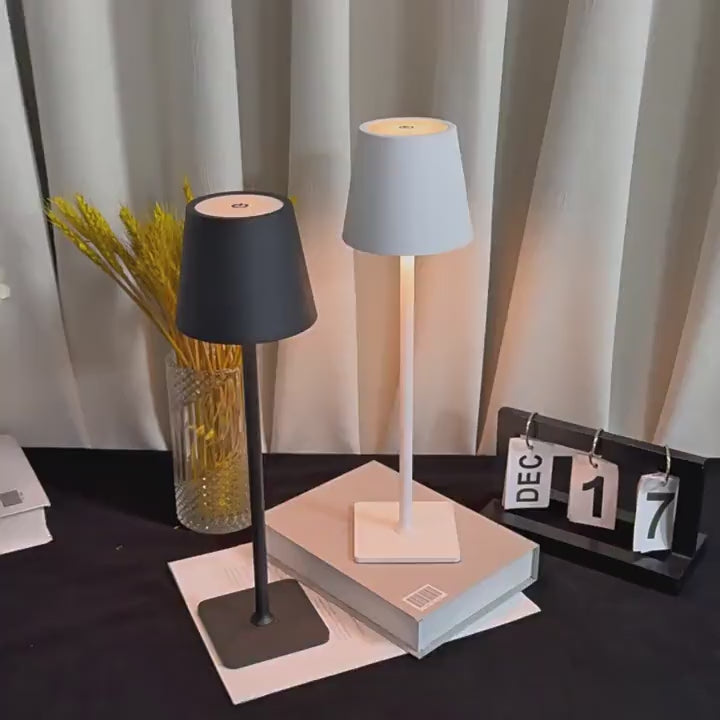 Cordless Table Lamp | Rechargeable & Portable Touch Light | LumiLoft