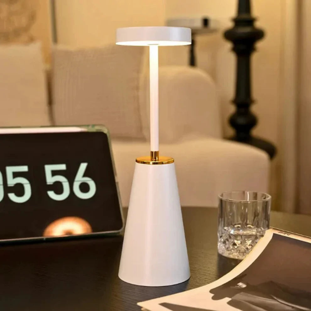 Modern Table Lamp | Cordless Nightstand Bedside Lamp with Touch Function | Rechargeable Lamp | CozyGlow