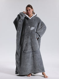 Warm Hoodie Blanket | Extra Oversized Hoodie | Blanket with Sleeves | CozyCloud