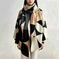 Womens Shawl | Modern Reversible Scarf | Veloura