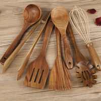 Wooden Cooking Utensils | Set of 7 | WoodWorks